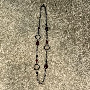 Red and black necklace